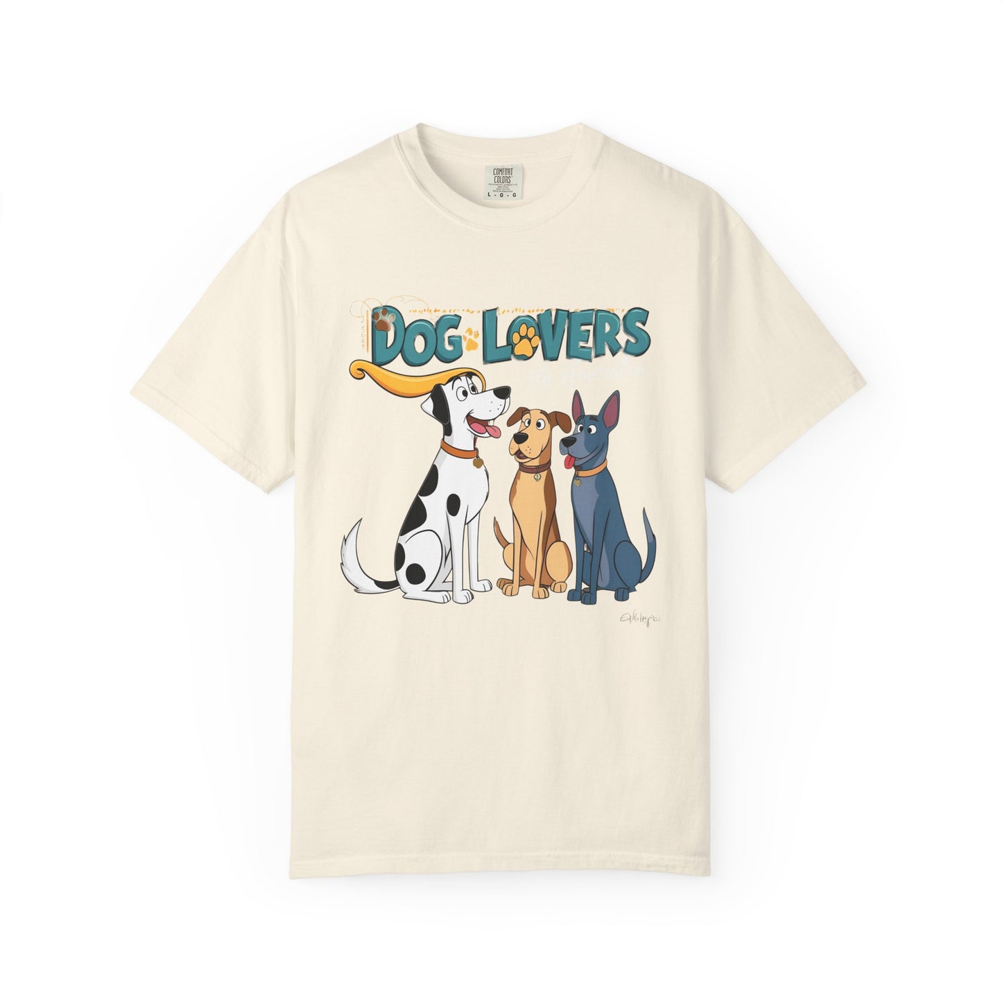 Dog Lovers Unisex Garment-Dyed T-Shirt - Perfect Gift for Animal Enthusiasts