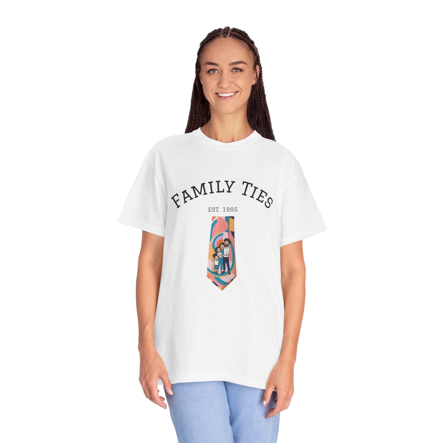 Family Ties Unisex Garment-Dyed T-Shirt - Perfect for Family Reunions & Gift Giving