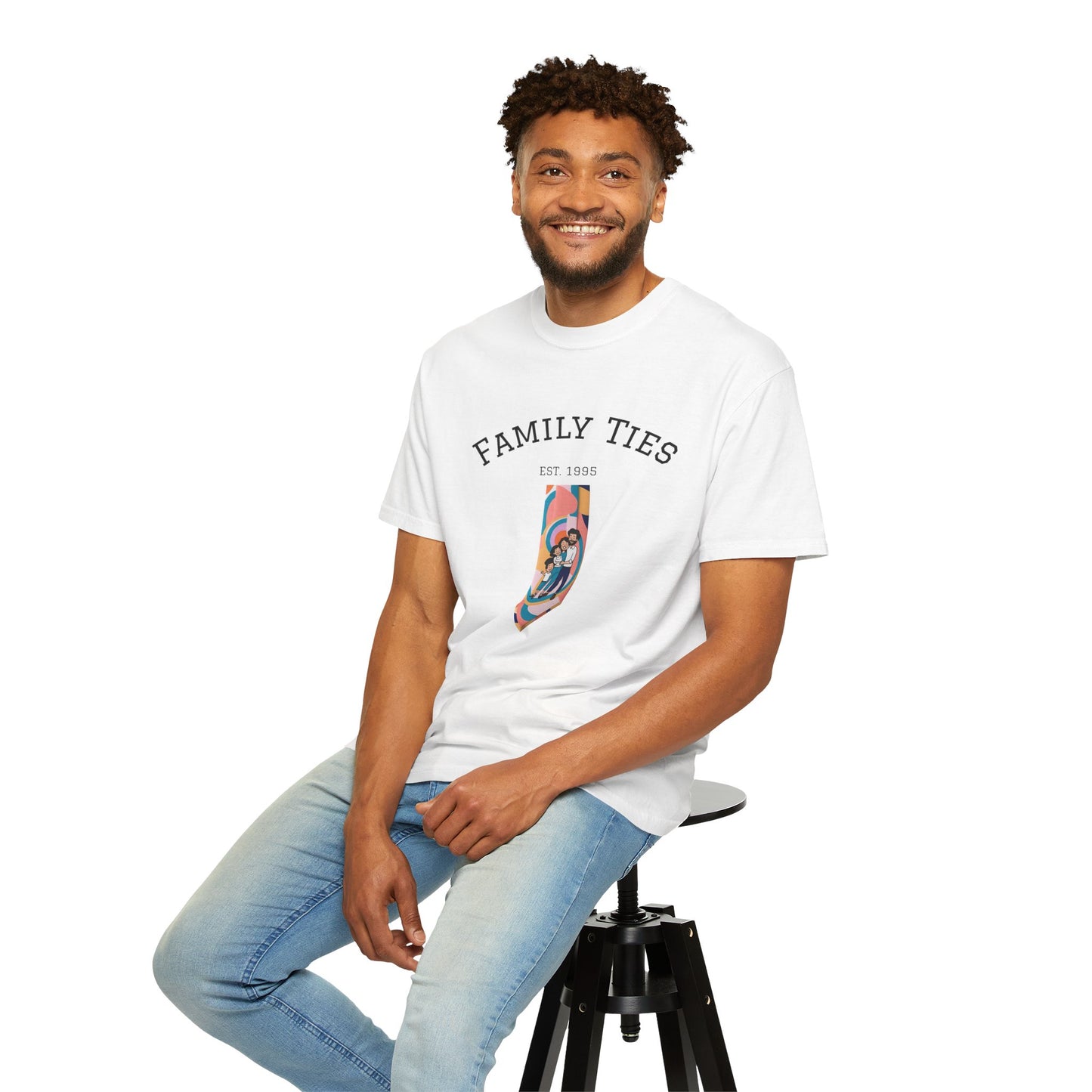 Family Ties Unisex Garment-Dyed T-Shirt - Perfect for Family Reunions & Gift Giving
