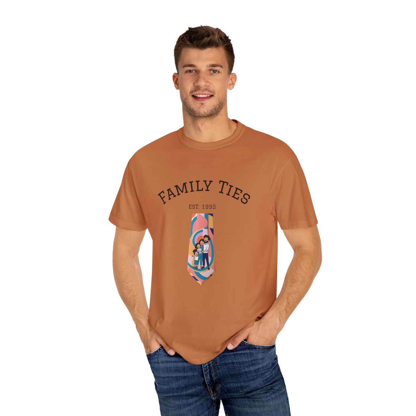 Family Ties Unisex Garment-Dyed T-Shirt - Perfect for Family Reunions & Gift Giving