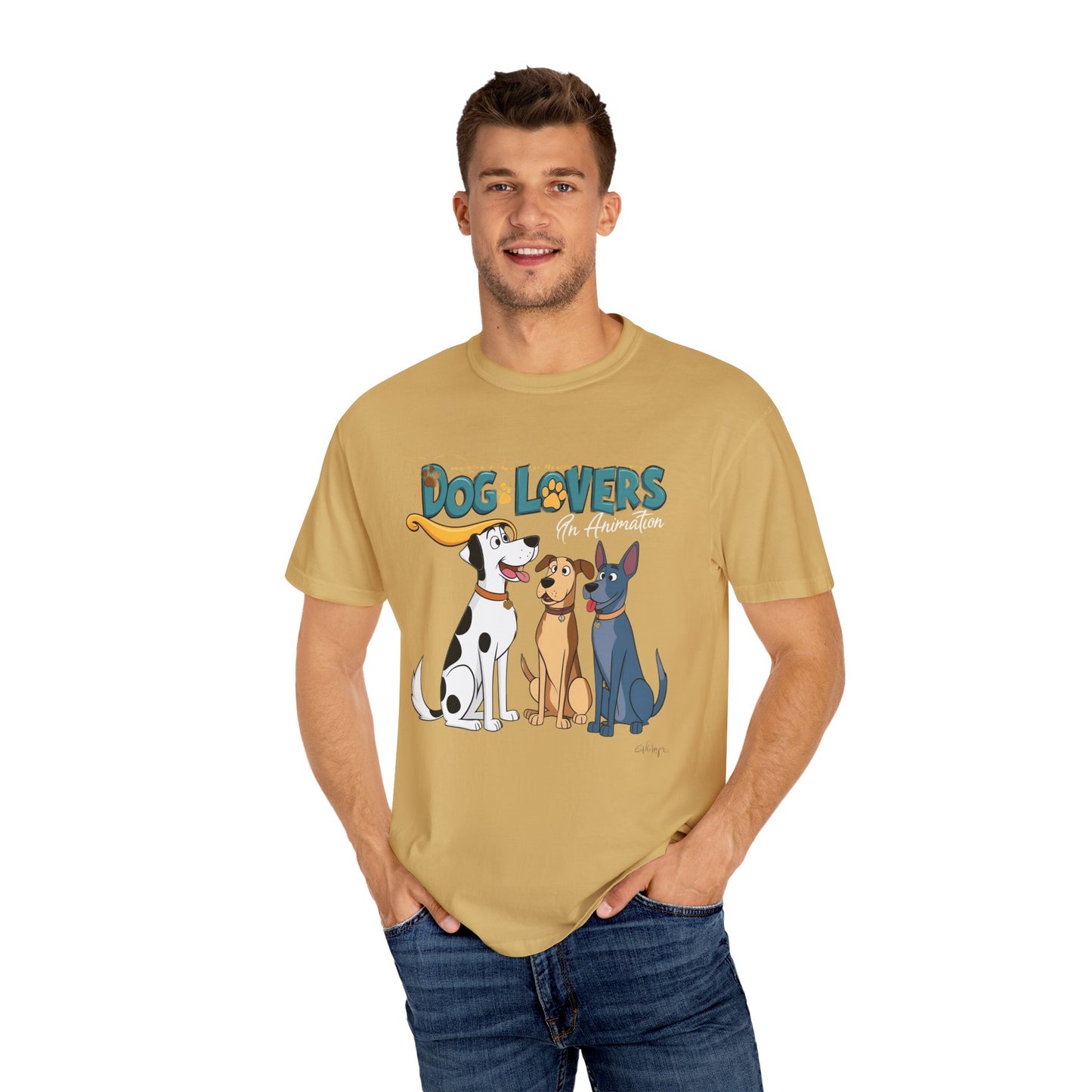 Dog Lovers Unisex Garment-Dyed T-Shirt - Perfect Gift for Animal Enthusiasts