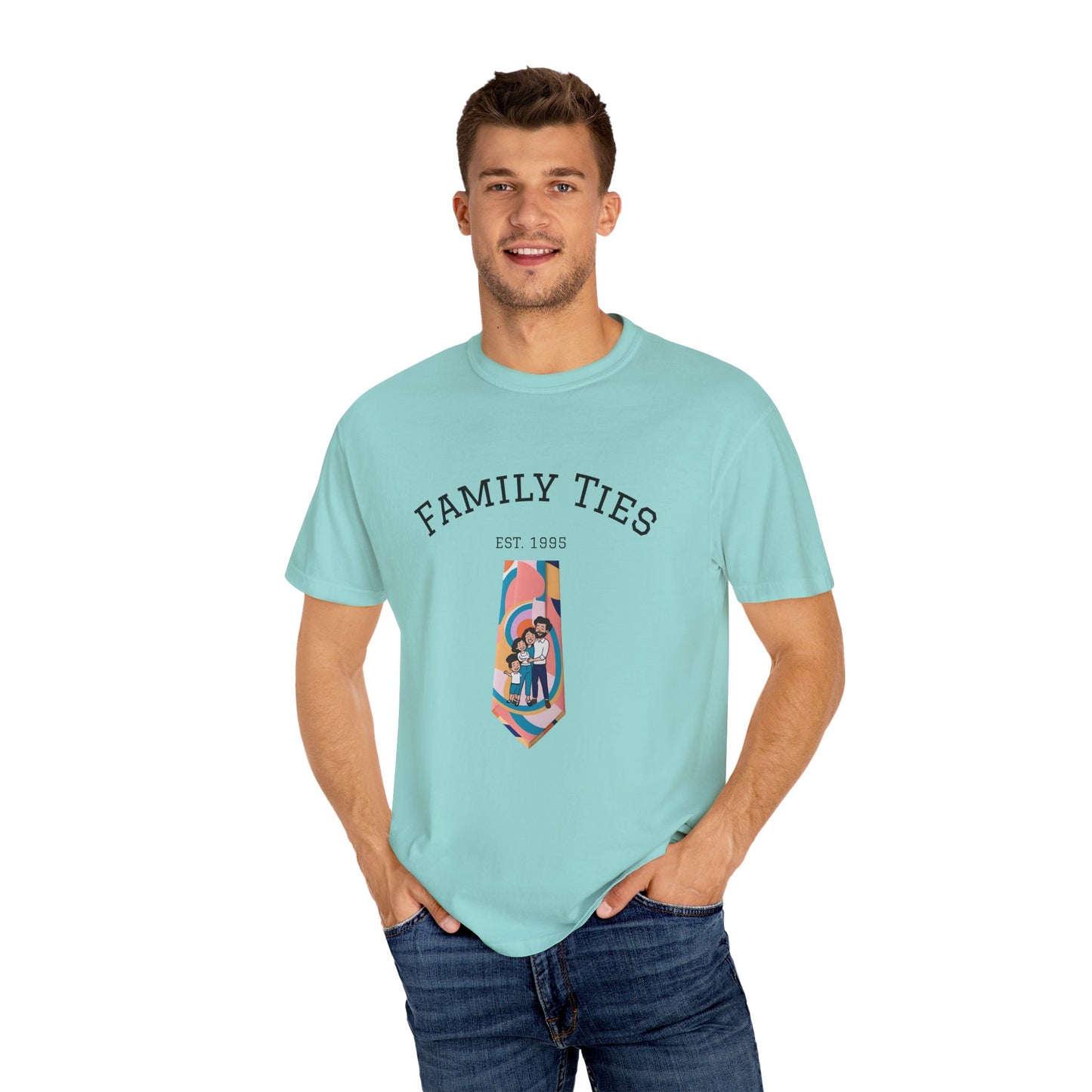 Family Ties Unisex Garment-Dyed T-Shirt - Perfect for Family Reunions & Gift Giving