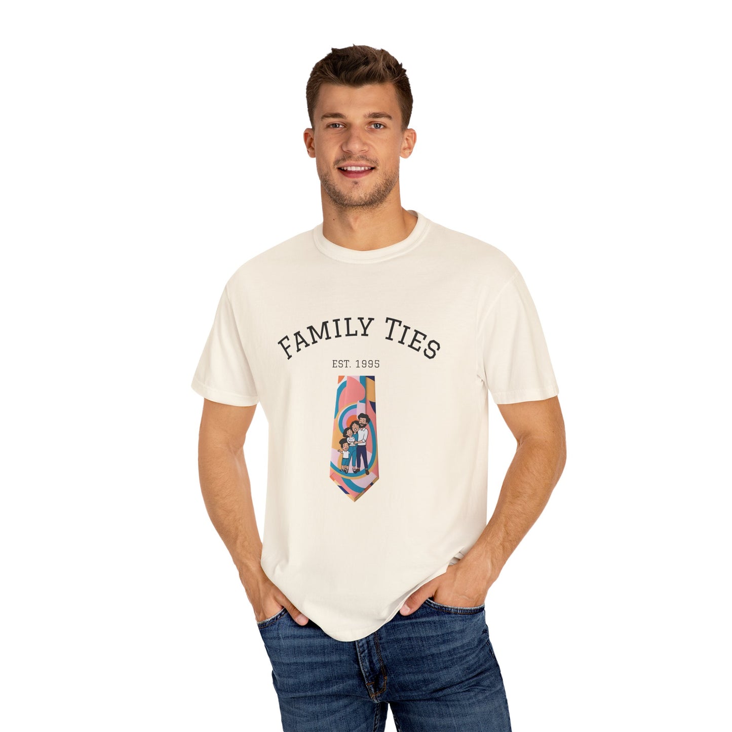 Family Ties Unisex Garment-Dyed T-Shirt - Perfect for Family Reunions & Gift Giving