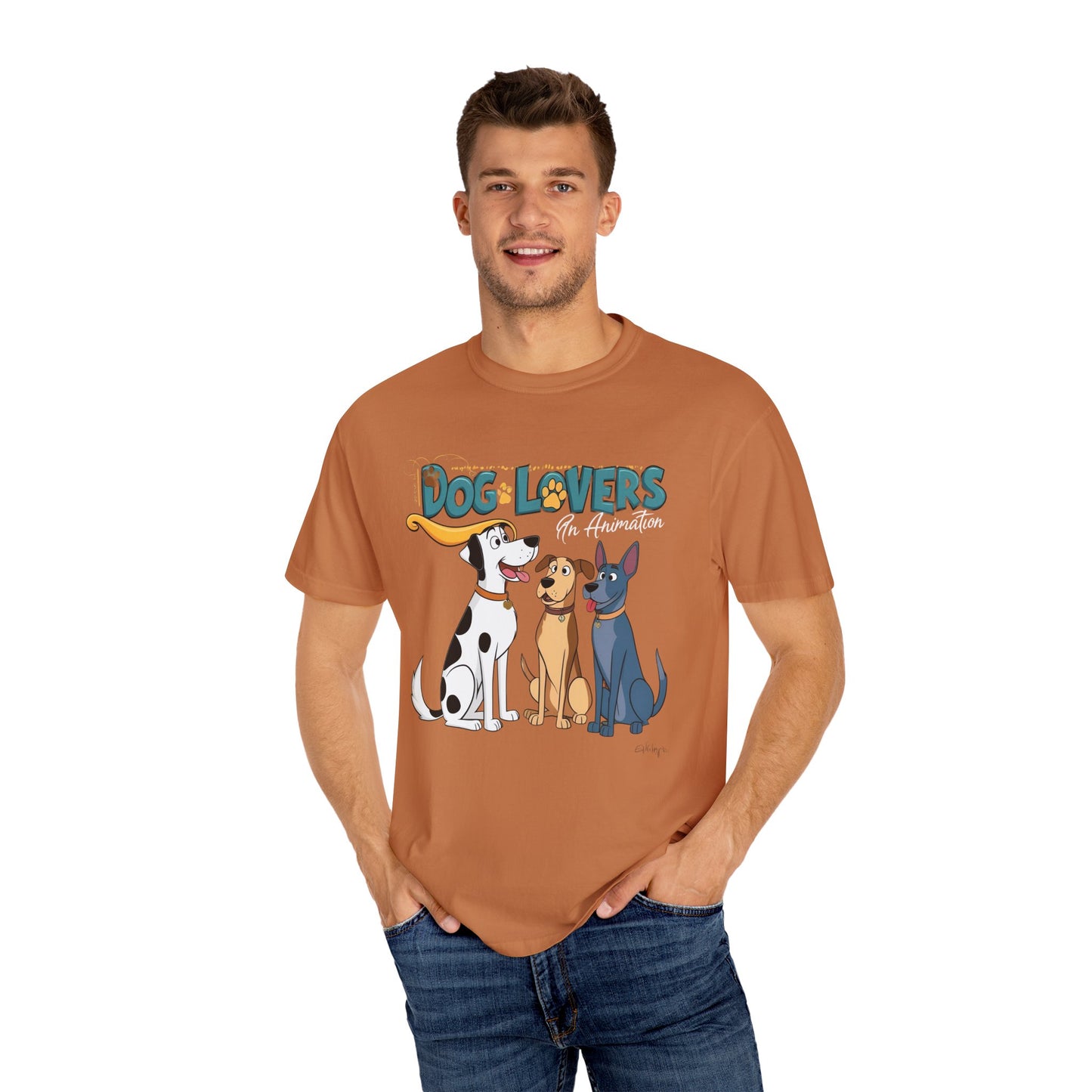 Dog Lovers Unisex Garment-Dyed T-Shirt - Perfect Gift for Animal Enthusiasts