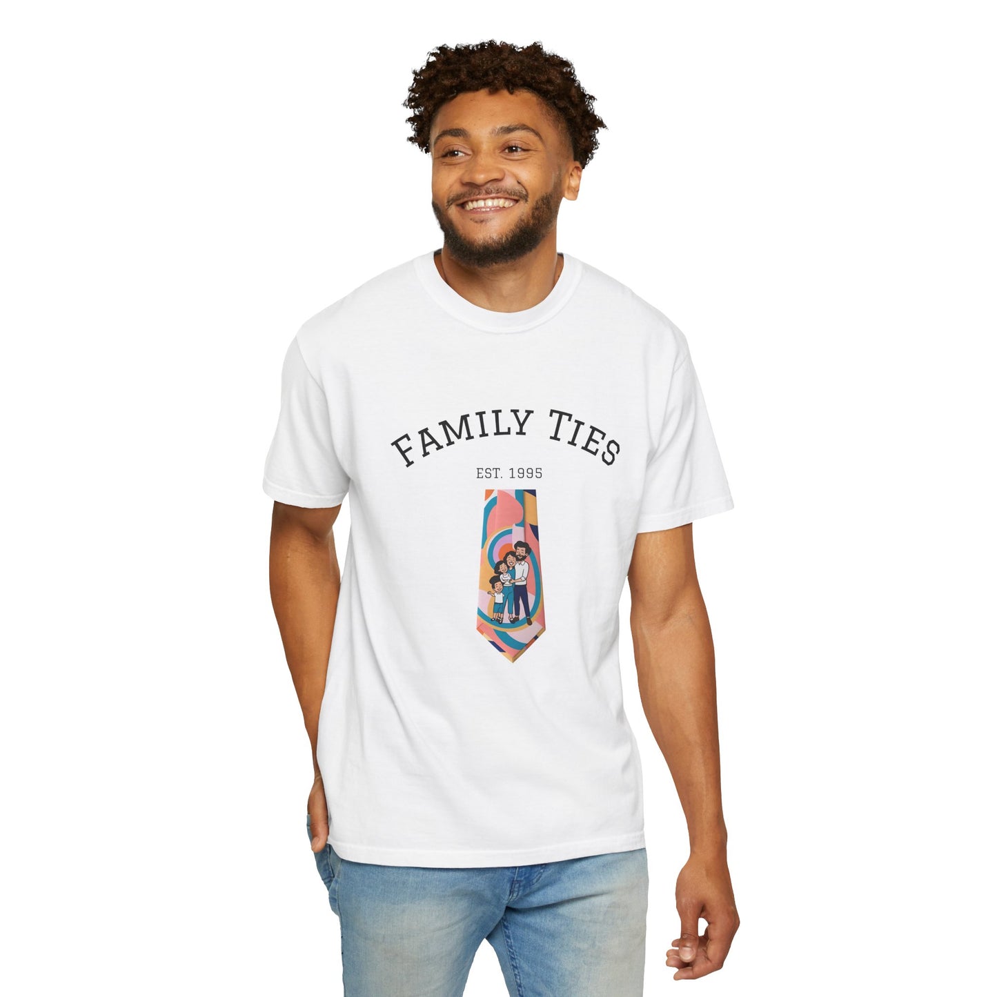 Family Ties Unisex Garment-Dyed T-Shirt - Perfect for Family Reunions & Gift Giving