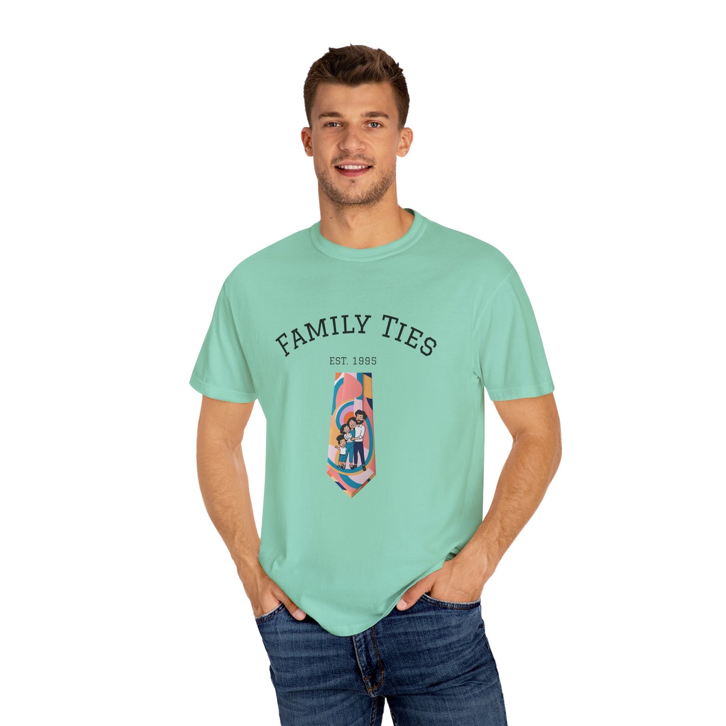 Family Ties Unisex Garment-Dyed T-Shirt - Perfect for Family Reunions & Gift Giving