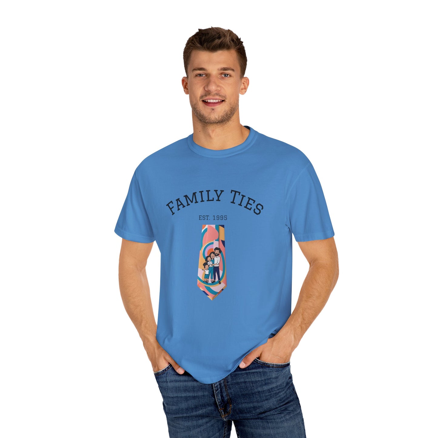 Family Ties Unisex Garment-Dyed T-Shirt - Perfect for Family Reunions & Gift Giving