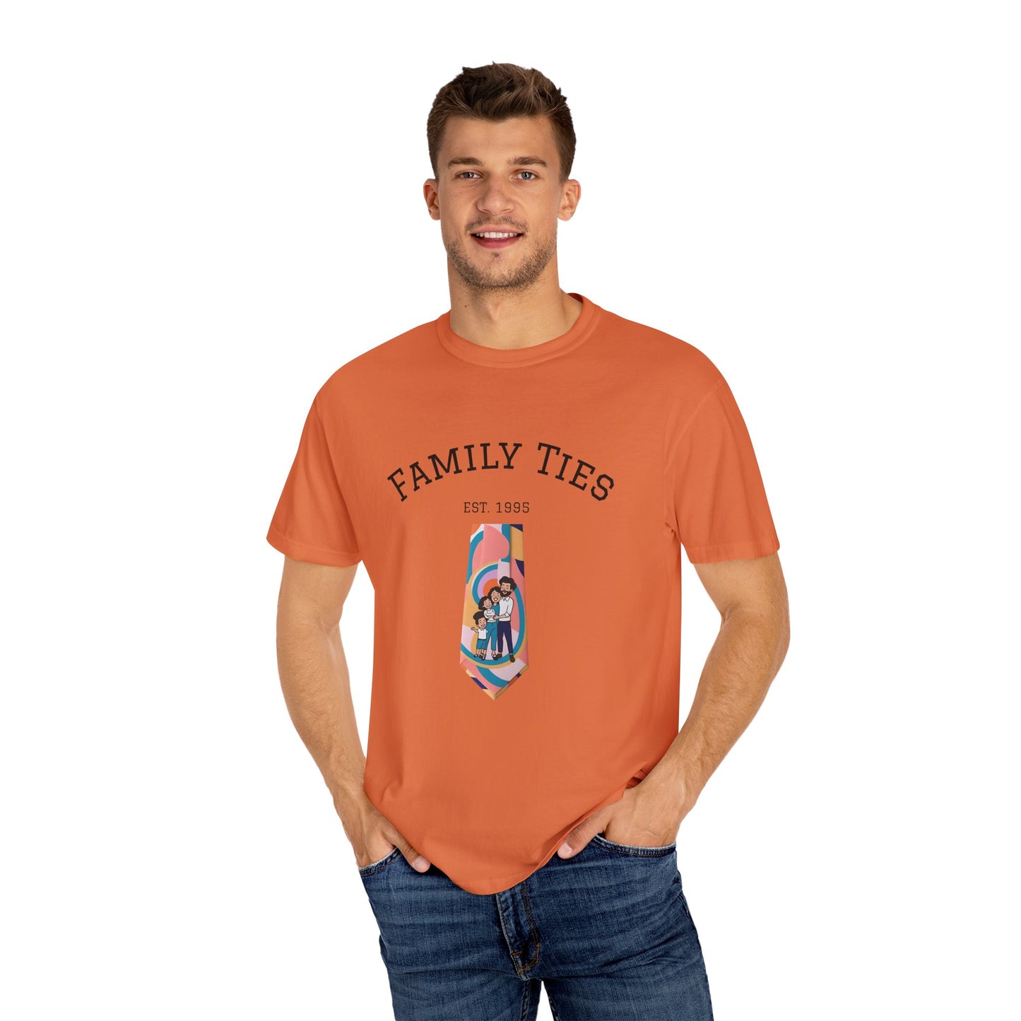 Family Ties Unisex Garment-Dyed T-Shirt - Perfect for Family Reunions & Gift Giving