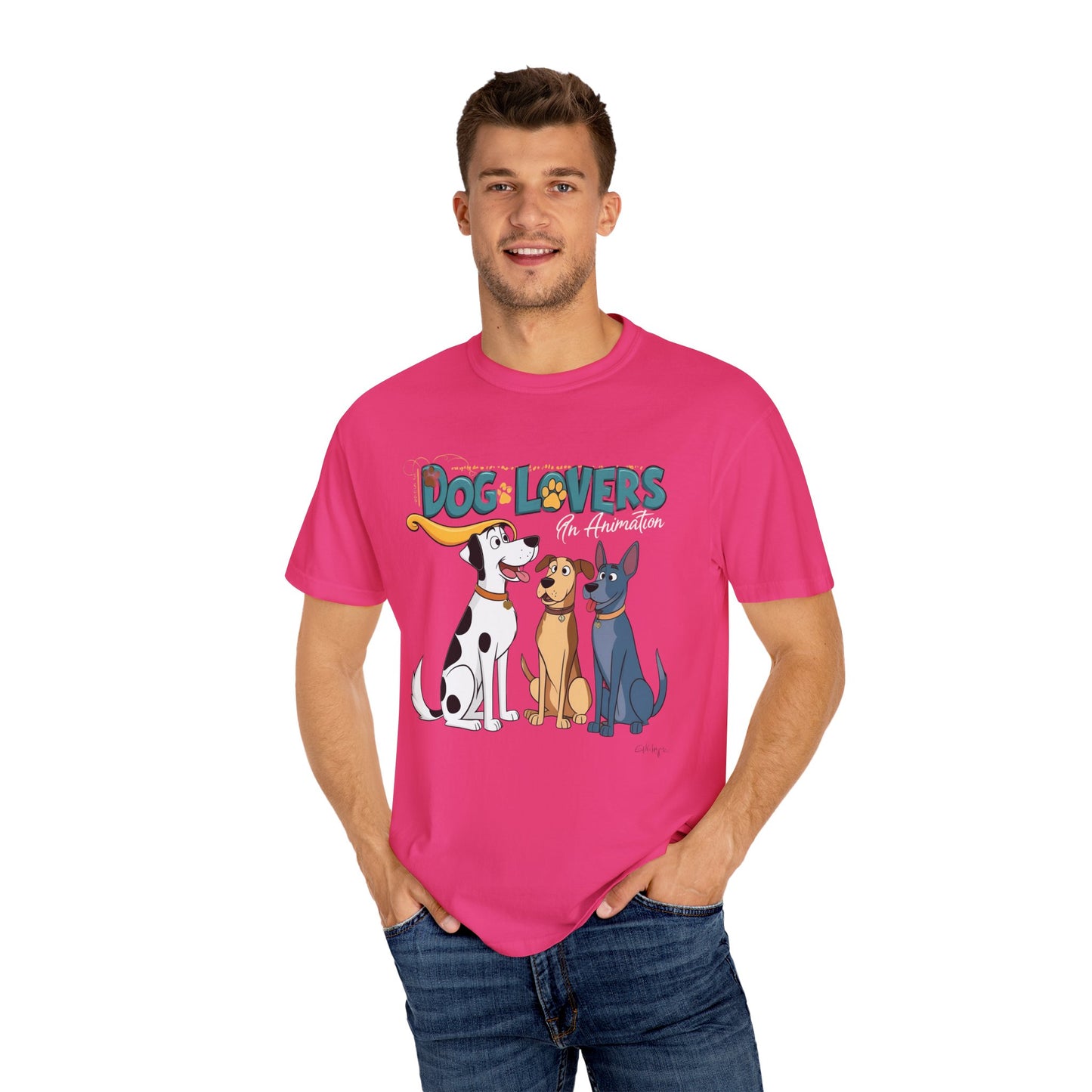 Dog Lovers Unisex Garment-Dyed T-Shirt - Perfect Gift for Animal Enthusiasts