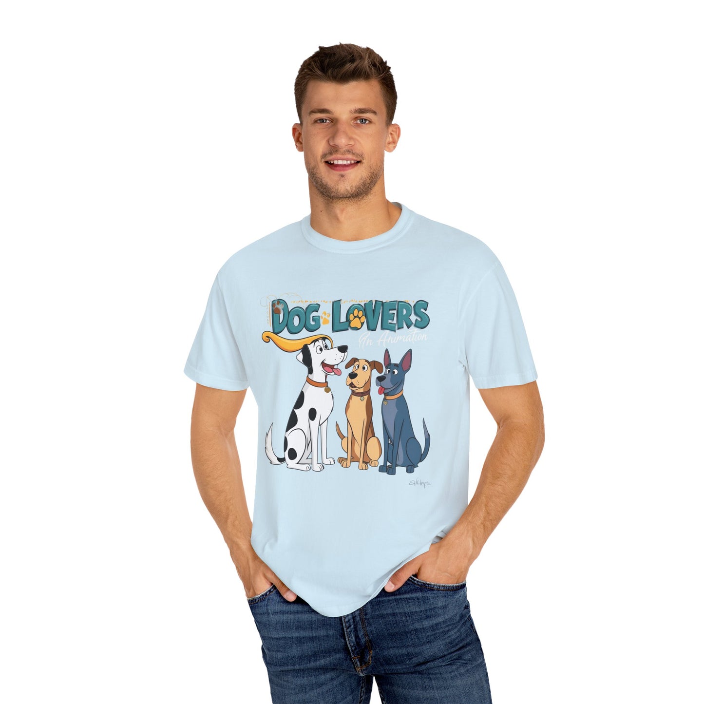 Dog Lovers Unisex Garment-Dyed T-Shirt - Perfect Gift for Animal Enthusiasts