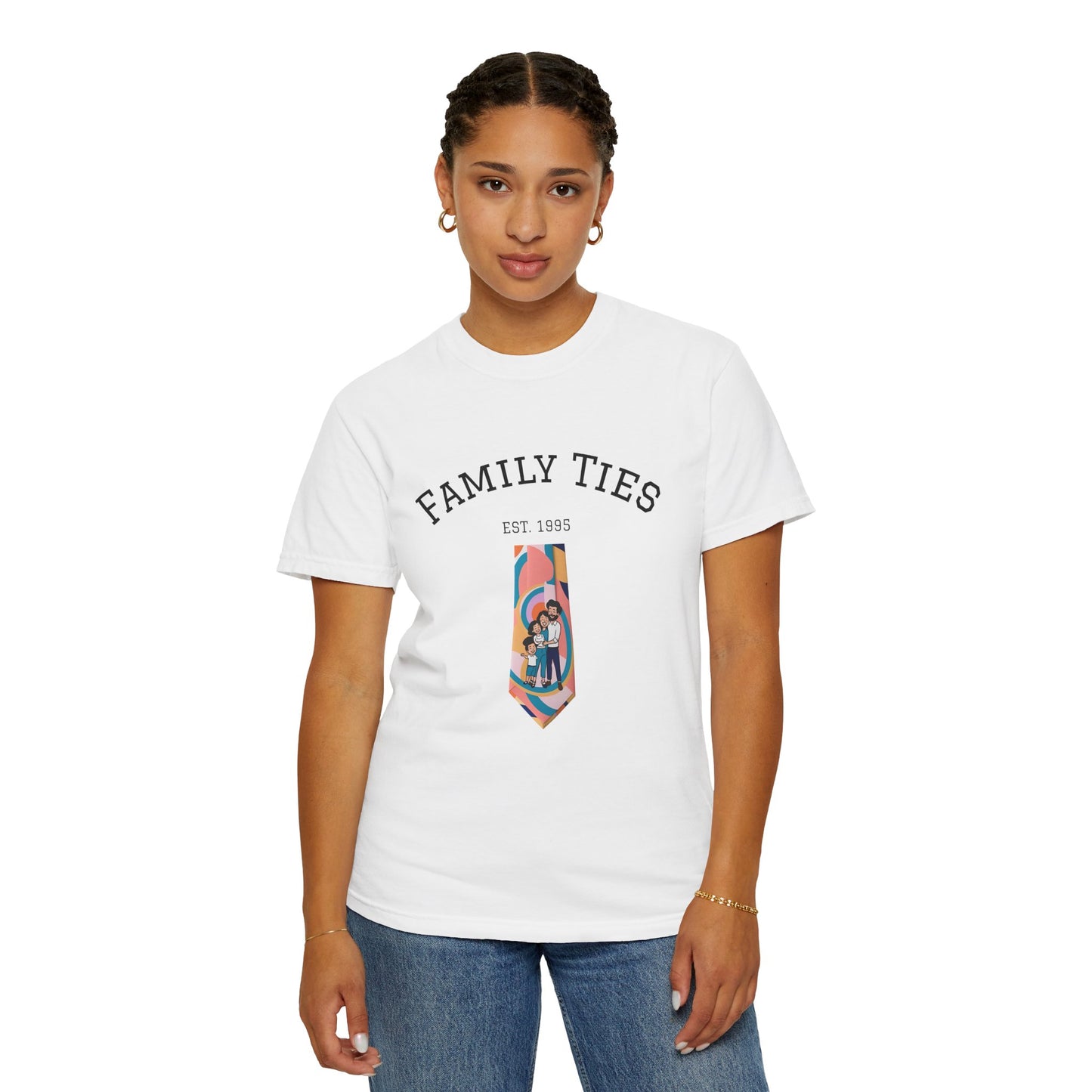 Family Ties Unisex Garment-Dyed T-Shirt - Perfect for Family Reunions & Gift Giving