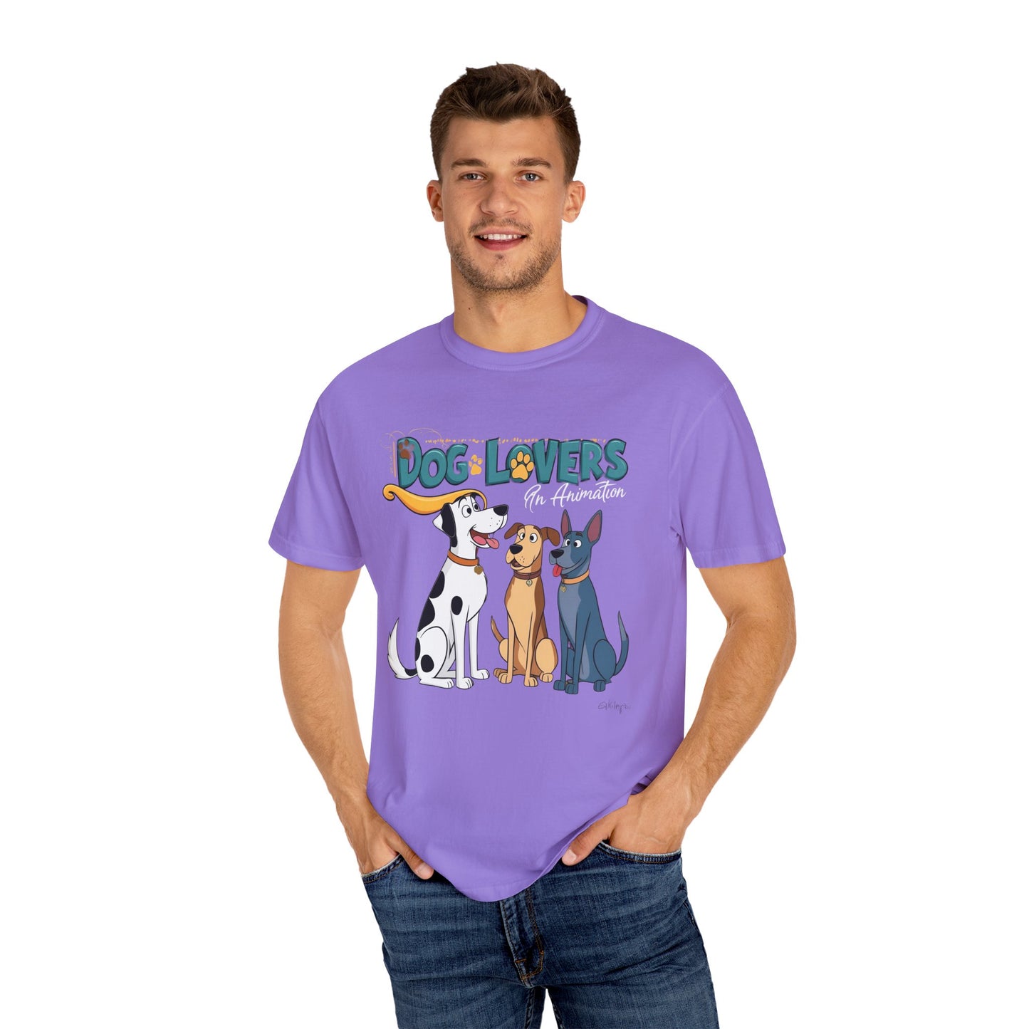 Dog Lovers Unisex Garment-Dyed T-Shirt - Perfect Gift for Animal Enthusiasts