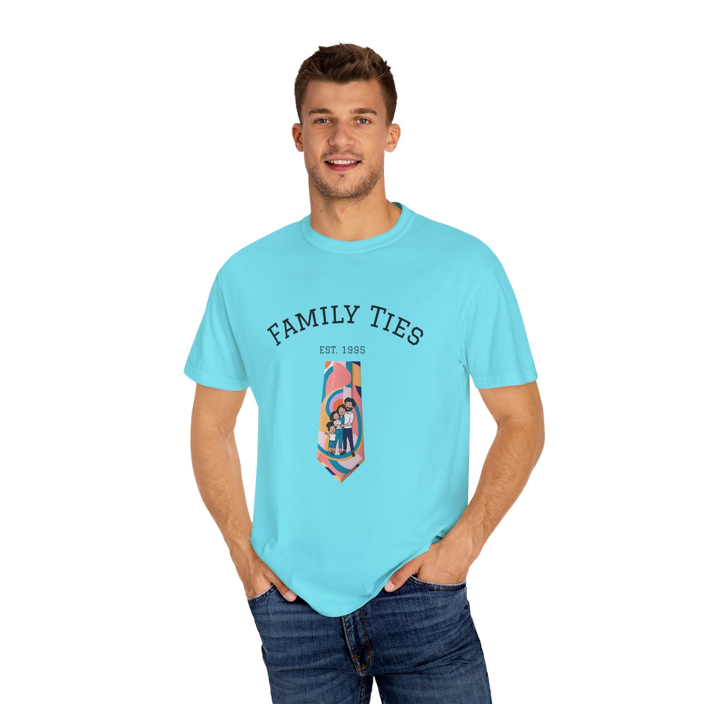 Family Ties Unisex Garment-Dyed T-Shirt - Perfect for Family Reunions & Gift Giving