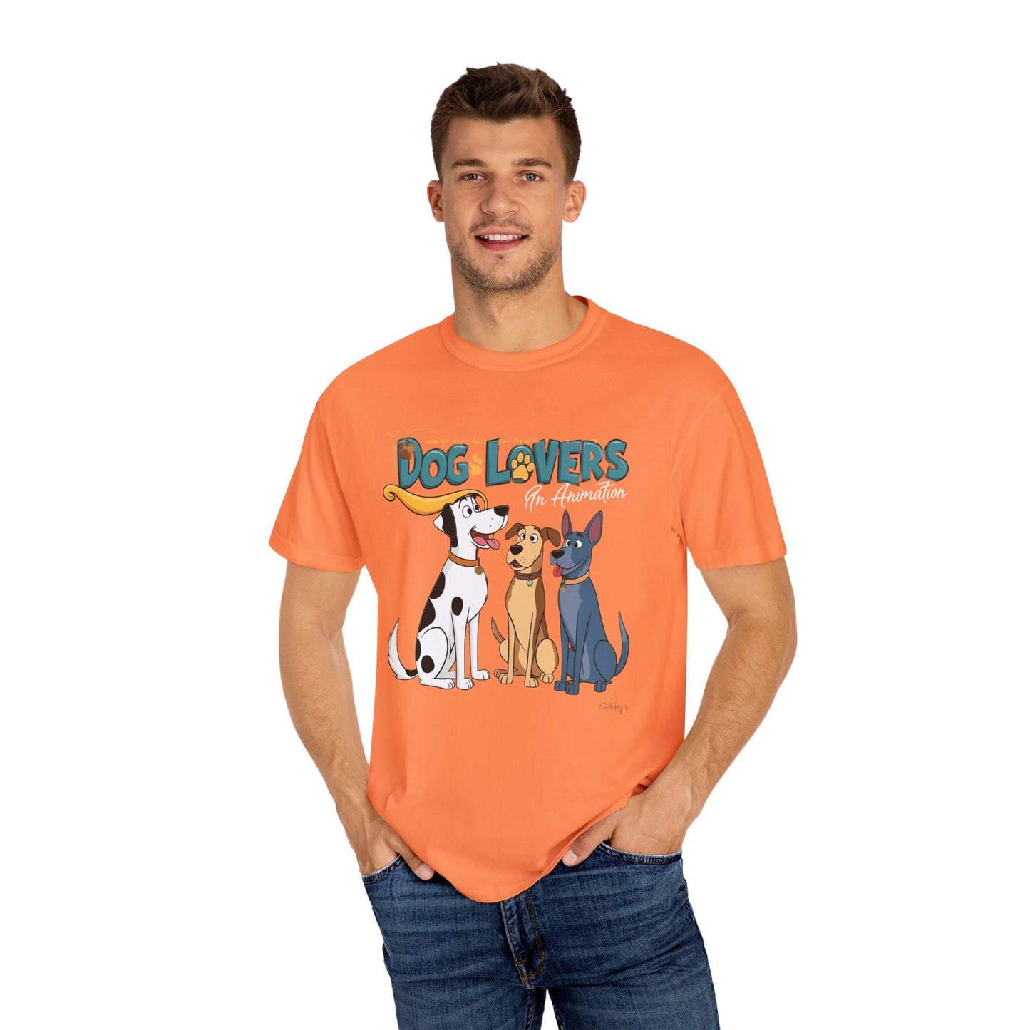Dog Lovers Unisex Garment-Dyed T-Shirt - Perfect Gift for Animal Enthusiasts