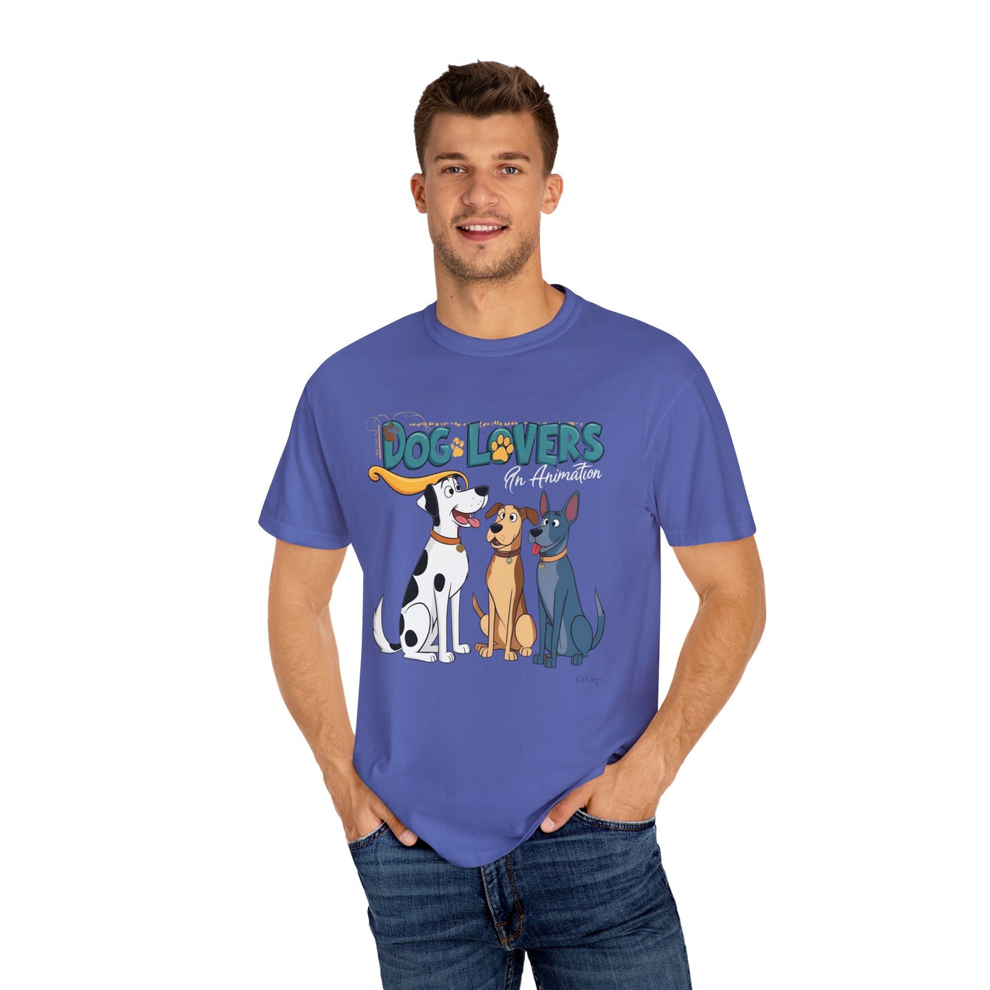 Dog Lovers Unisex Garment-Dyed T-Shirt - Perfect Gift for Animal Enthusiasts