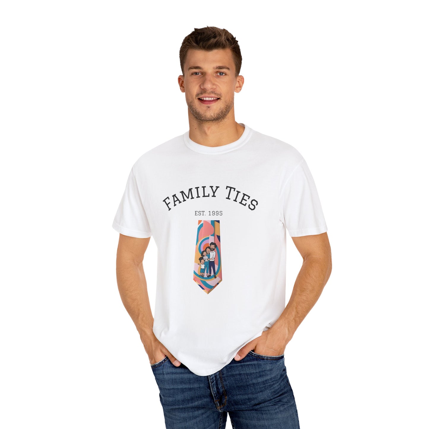 Family Ties Unisex Garment-Dyed T-Shirt - Perfect for Family Reunions & Gift Giving
