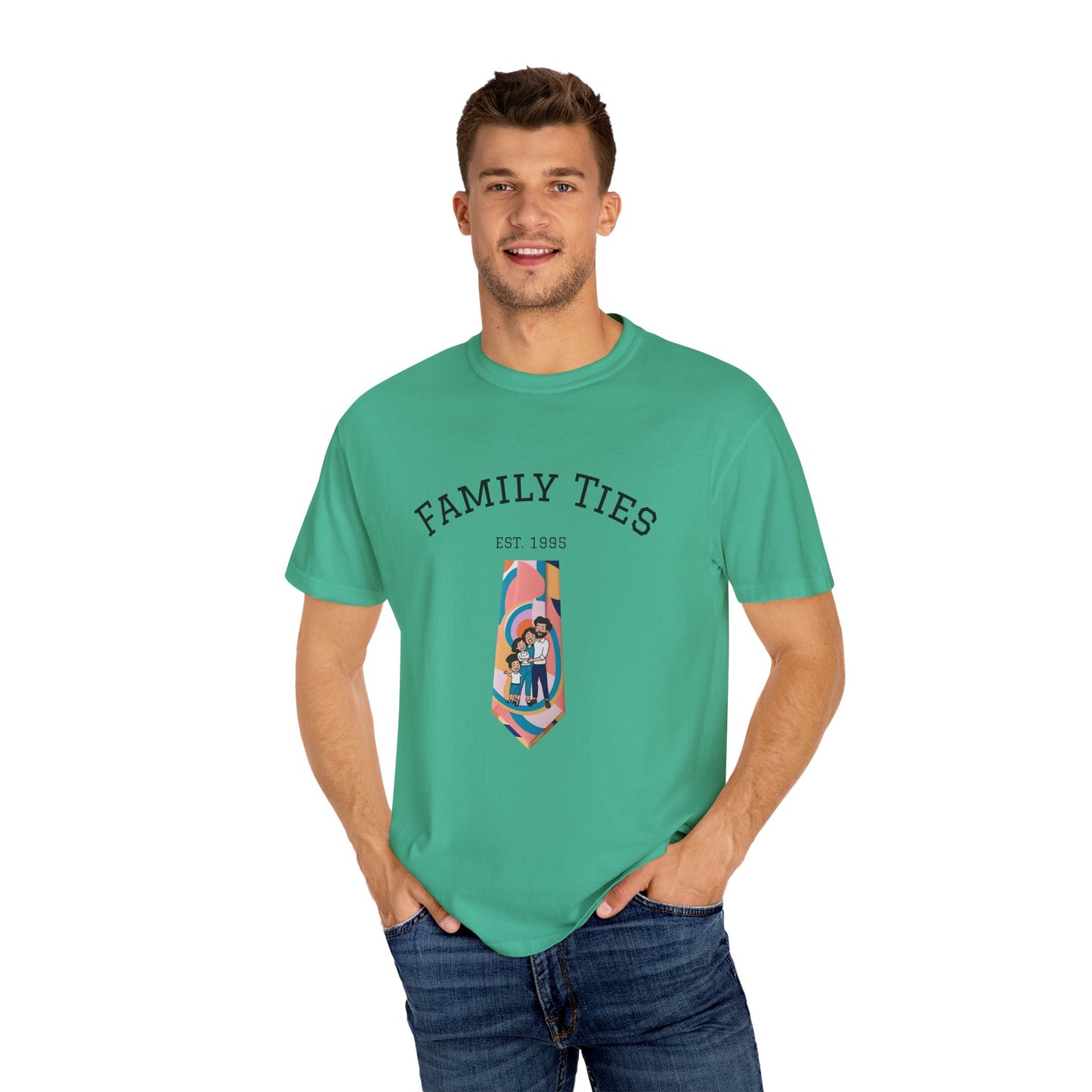 Family Ties Unisex Garment-Dyed T-Shirt - Perfect for Family Reunions & Gift Giving