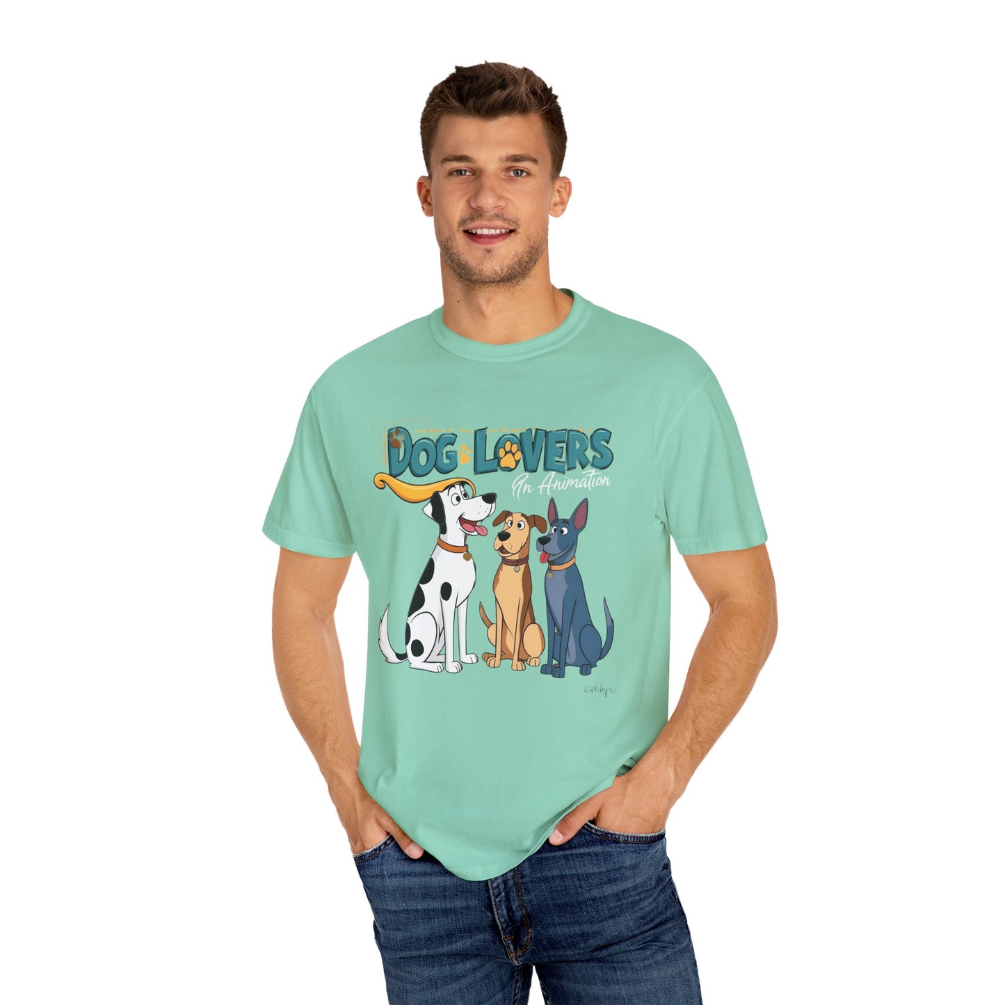 Dog Lovers Unisex Garment-Dyed T-Shirt - Perfect Gift for Animal Enthusiasts