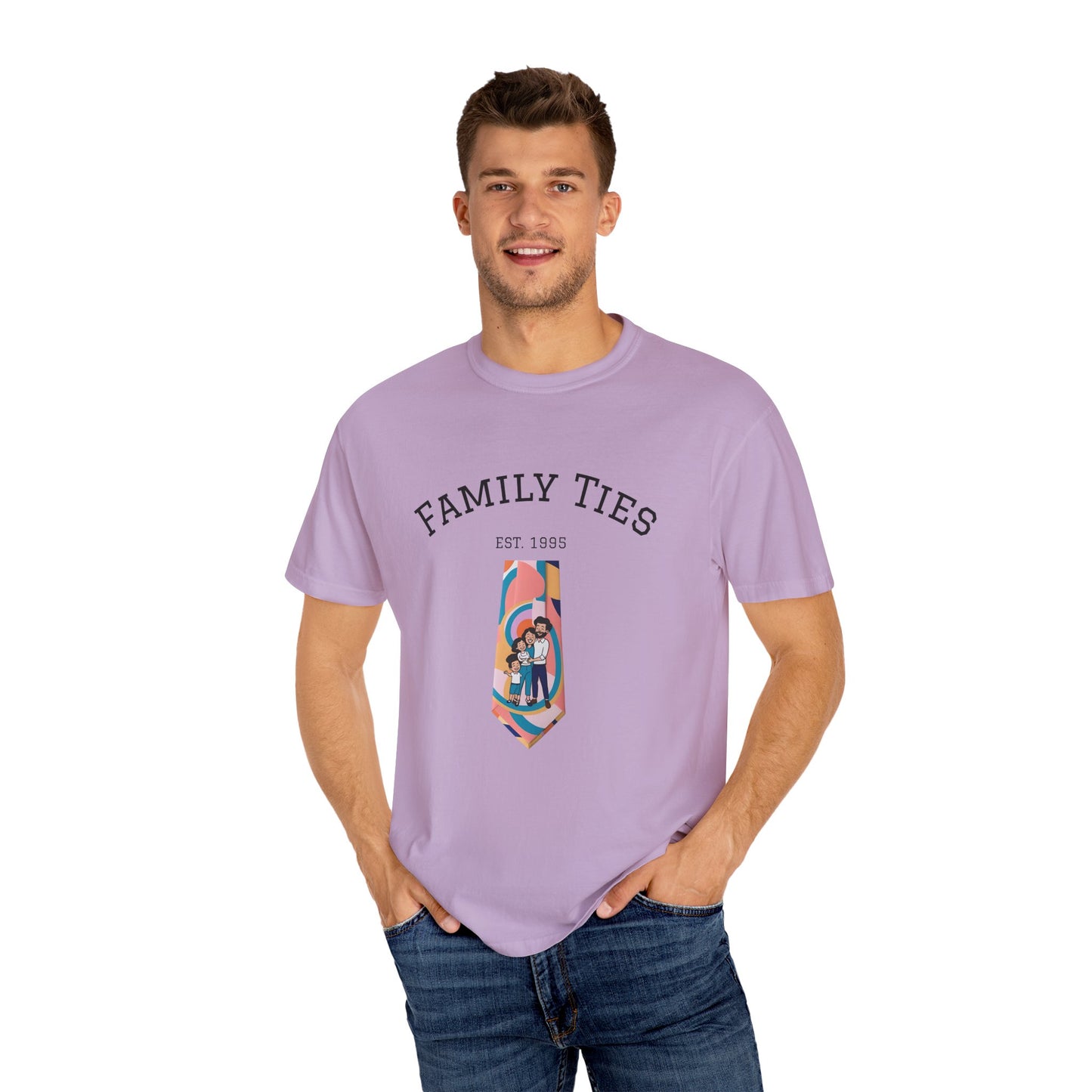 Family Ties Unisex Garment-Dyed T-Shirt - Perfect for Family Reunions & Gift Giving