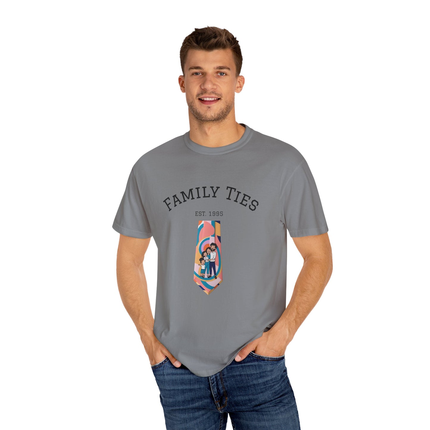 Family Ties Unisex Garment-Dyed T-Shirt - Perfect for Family Reunions & Gift Giving