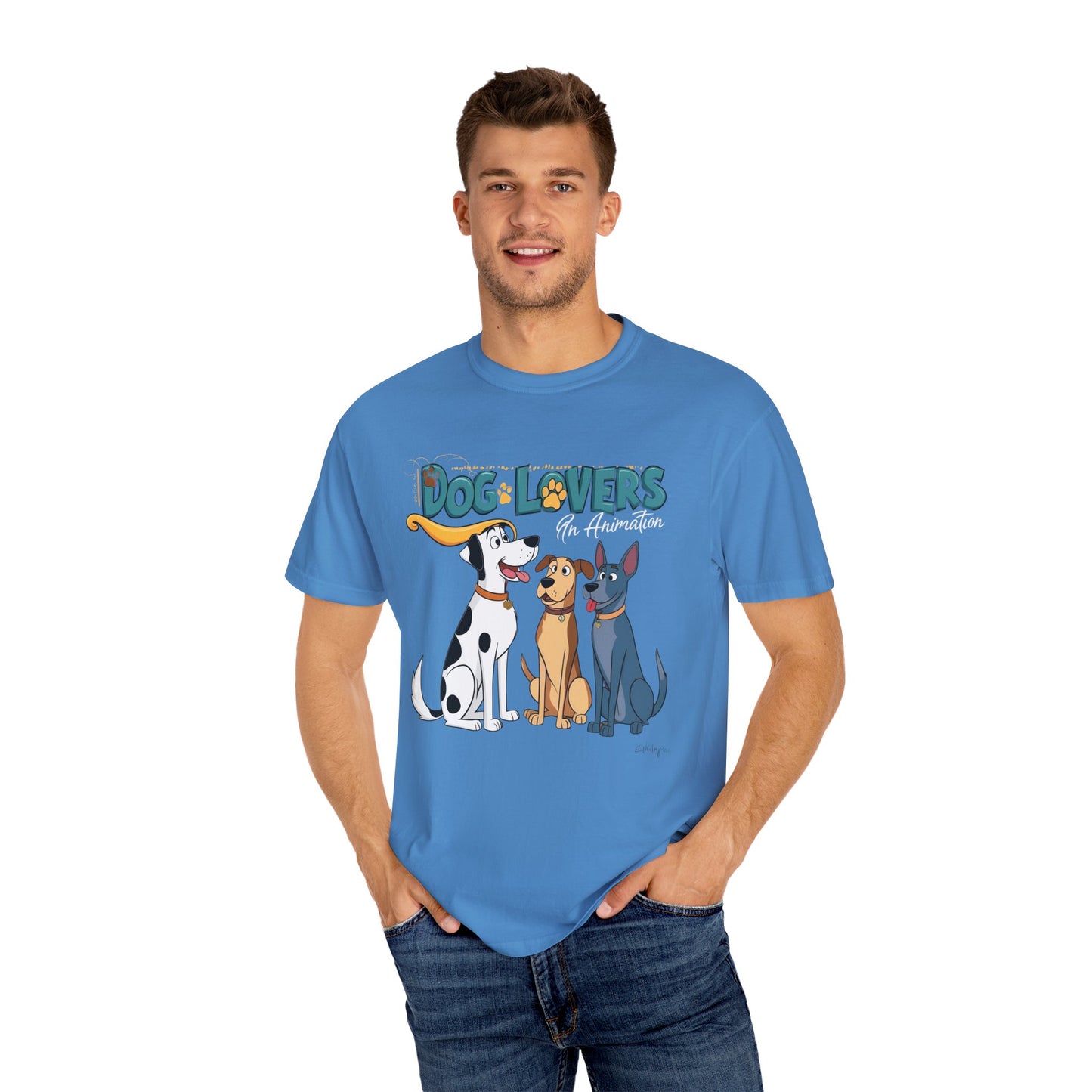 Dog Lovers Unisex Garment-Dyed T-Shirt - Perfect Gift for Animal Enthusiasts
