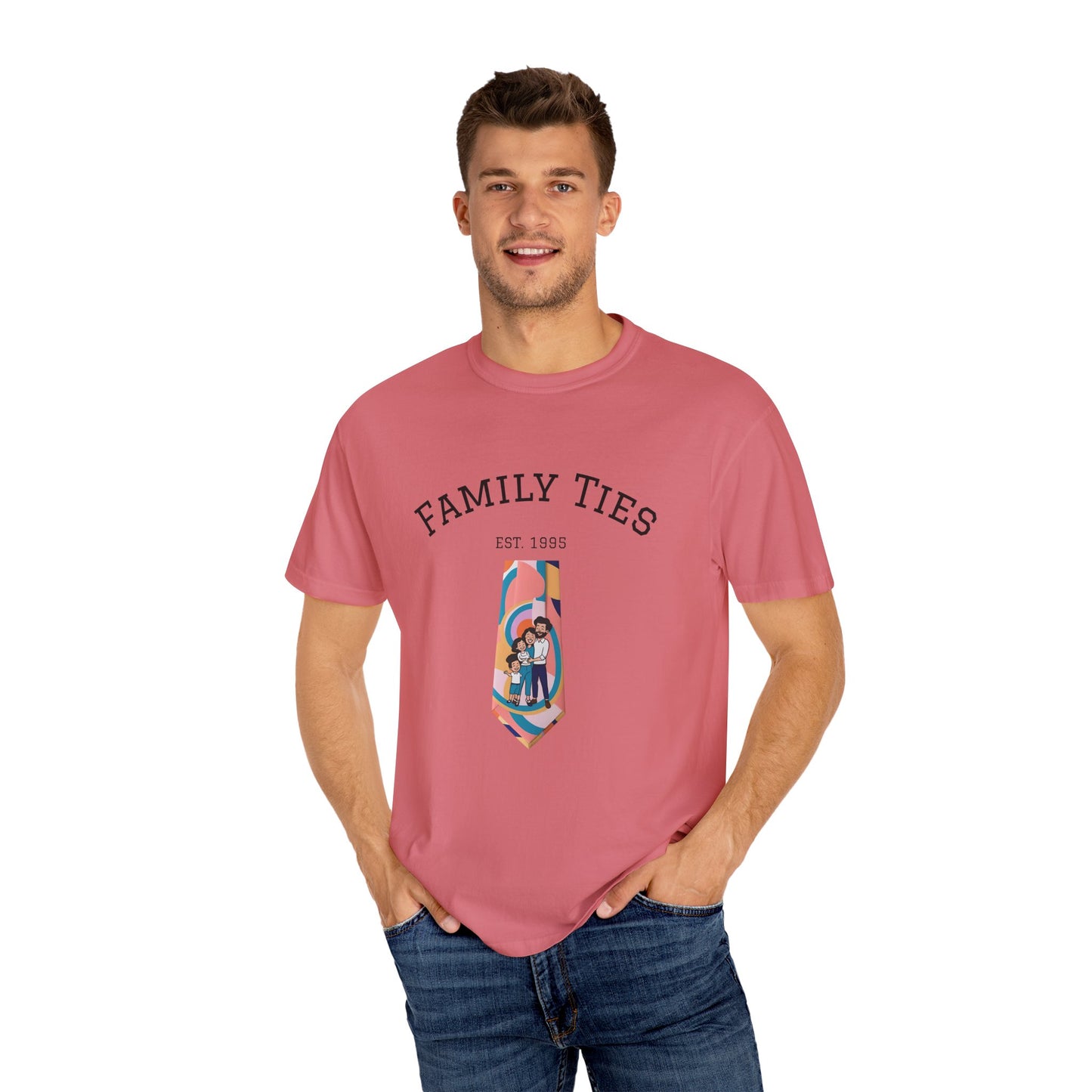 Family Ties Unisex Garment-Dyed T-Shirt - Perfect for Family Reunions & Gift Giving