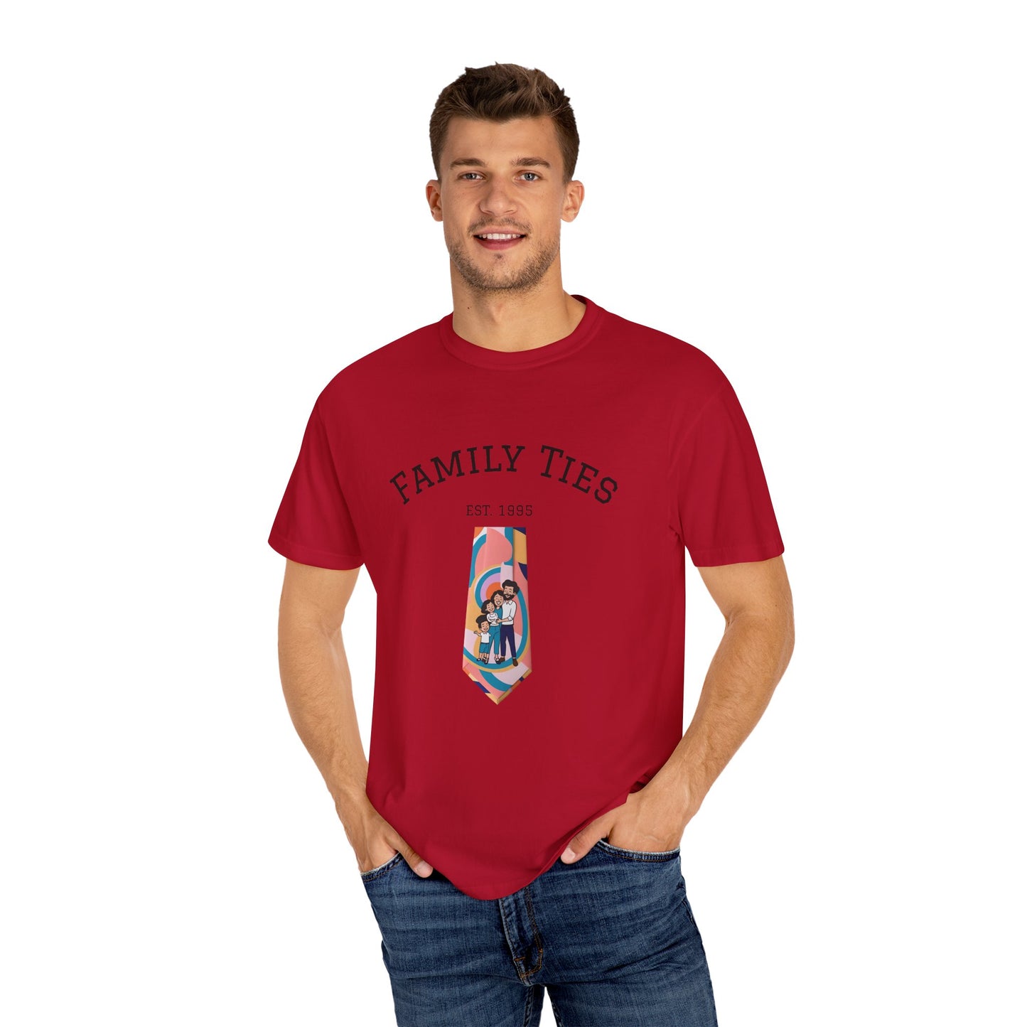 Family Ties Unisex Garment-Dyed T-Shirt - Perfect for Family Reunions & Gift Giving