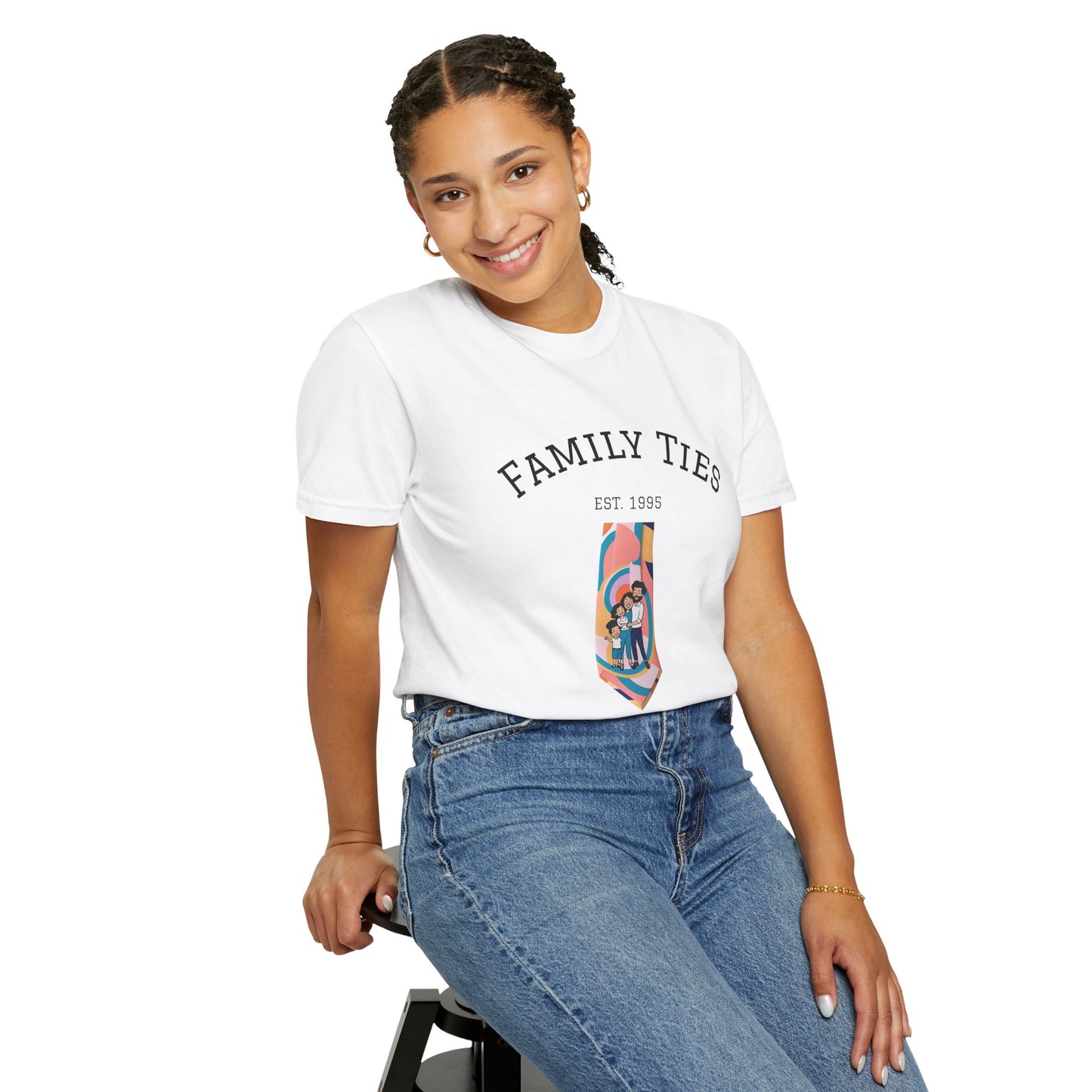 Family Ties Unisex Garment-Dyed T-Shirt - Perfect for Family Reunions & Gift Giving