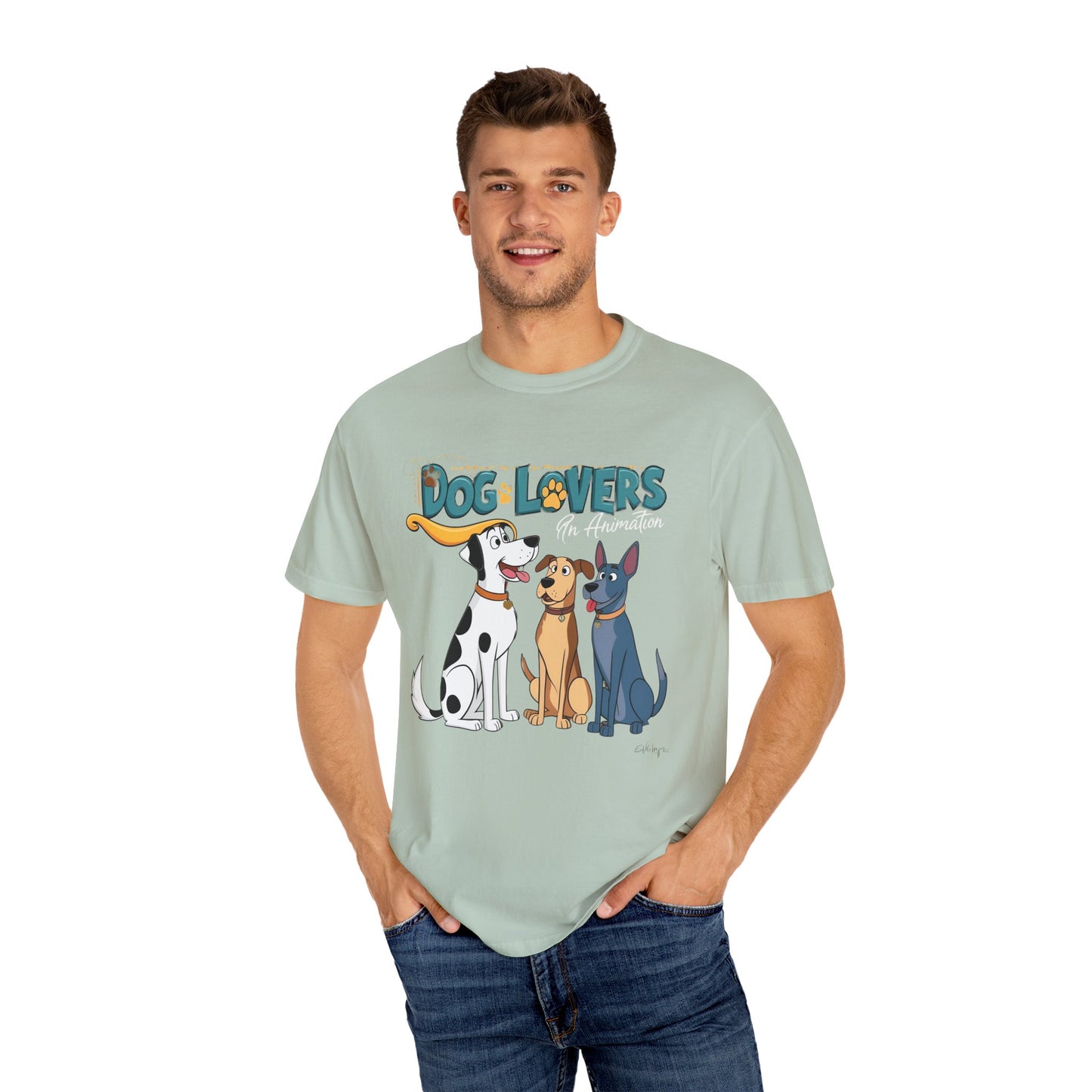 Dog Lovers Unisex Garment-Dyed T-Shirt - Perfect Gift for Animal Enthusiasts