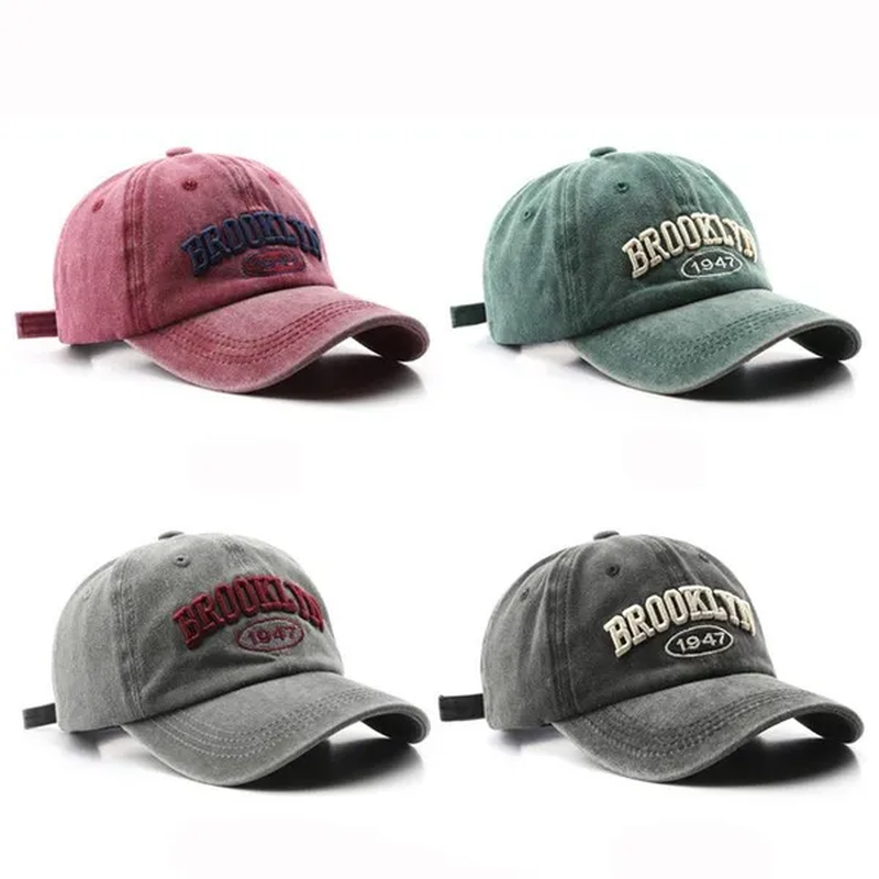 Miko Retro Baseball Cap for Women and Men Washed Cotton Dad Embroidered Hat Casual Snapback Hat Summer Sun Cap Unisex Gorras