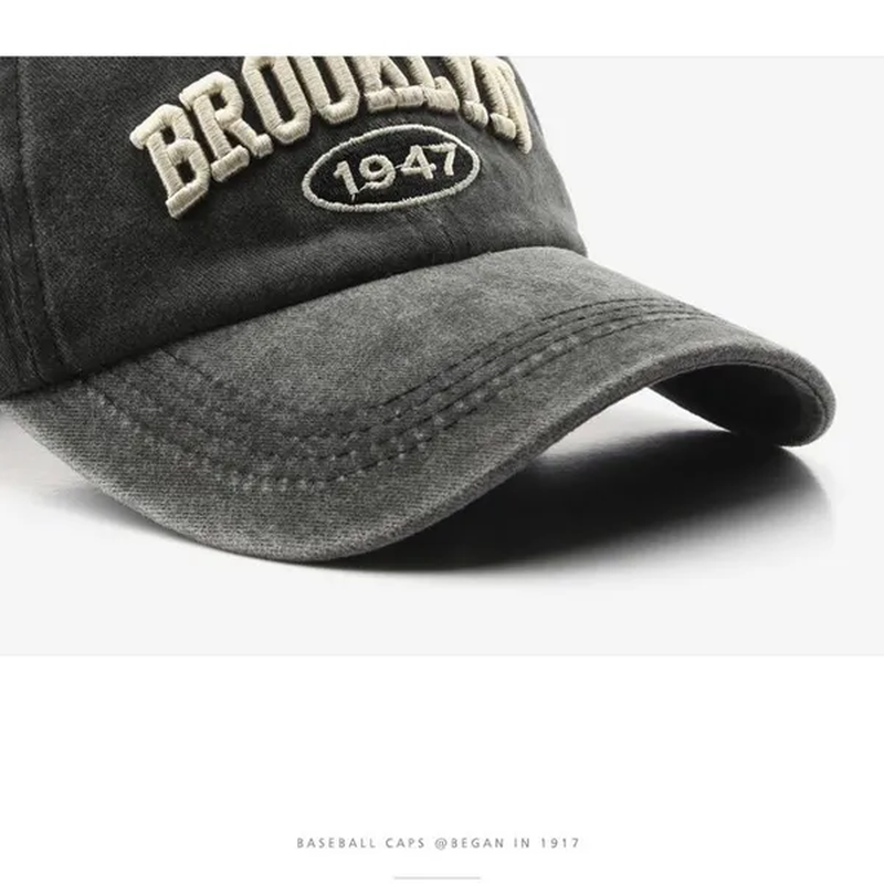 Miko Retro Baseball Cap for Women and Men Washed Cotton Dad Embroidered Hat Casual Snapback Hat Summer Sun Cap Unisex Gorras