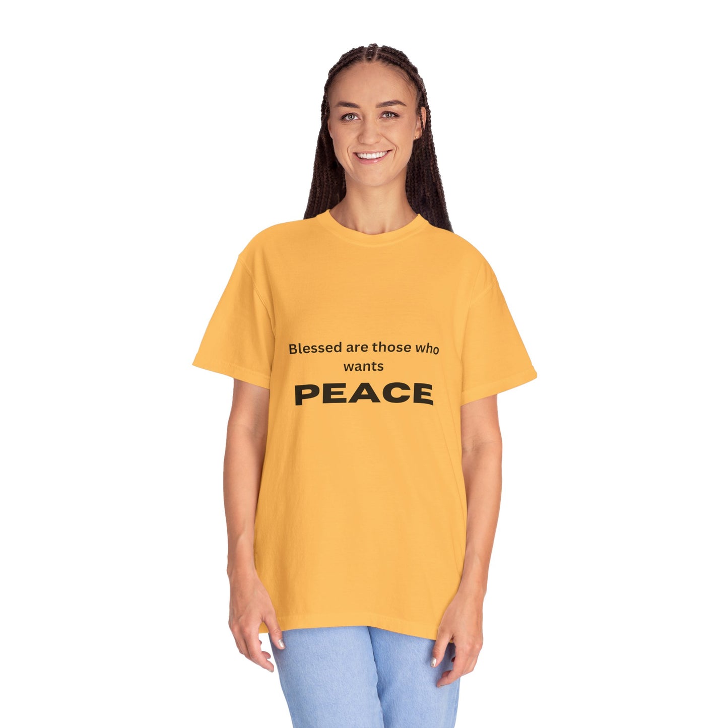 Peaceful Vibes Unisex Garment-Dyed T-Shirt